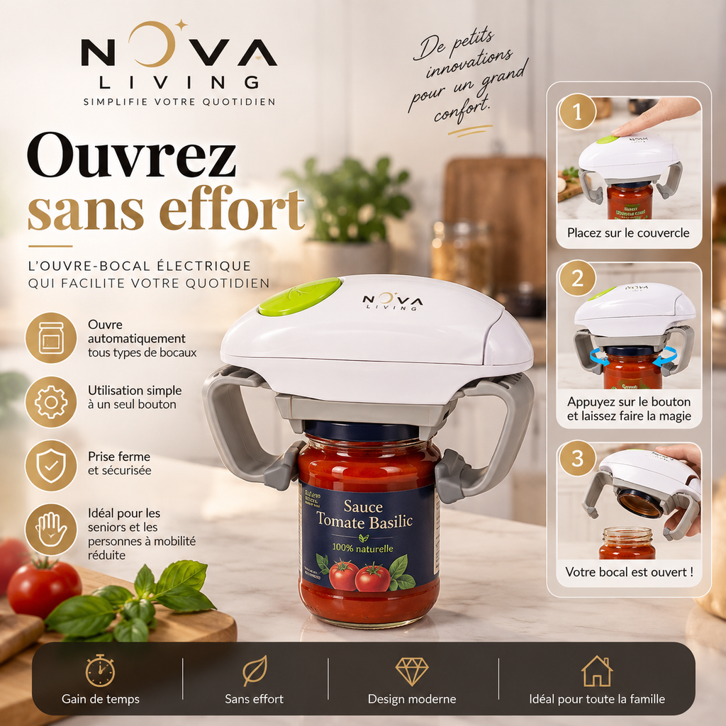 Ouvre-Bocal Électrique
